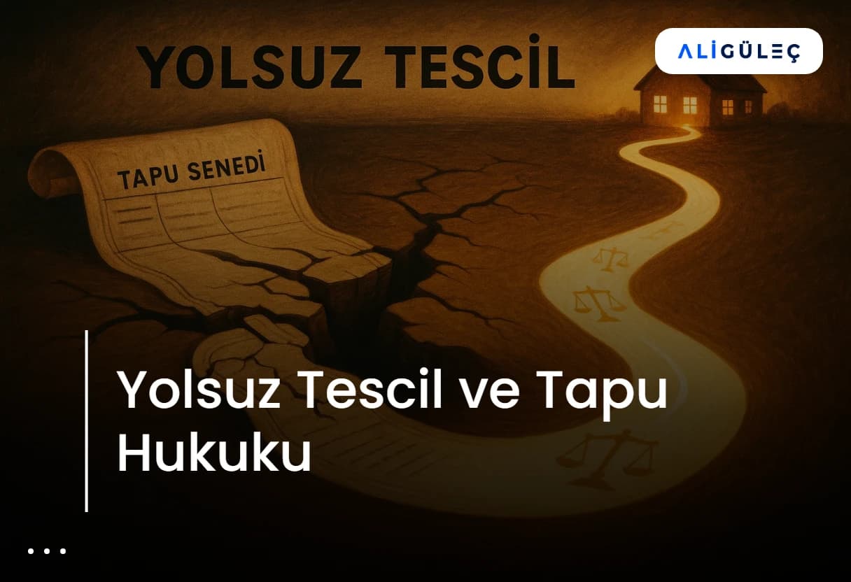 Yolsuz Tescil ve Tapu Hukuku
