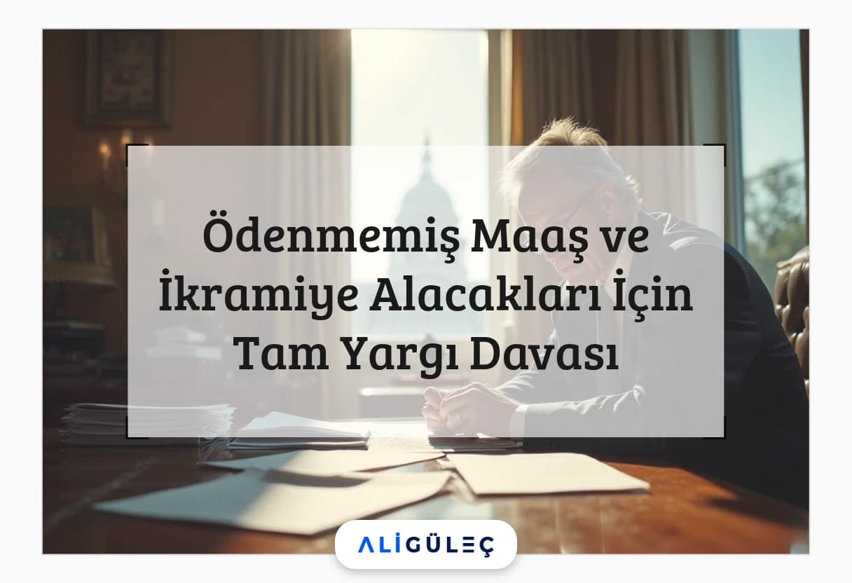 Ödenmemiş Maaş ve İkramiye Alacakları İçin Tam Yargı Davası